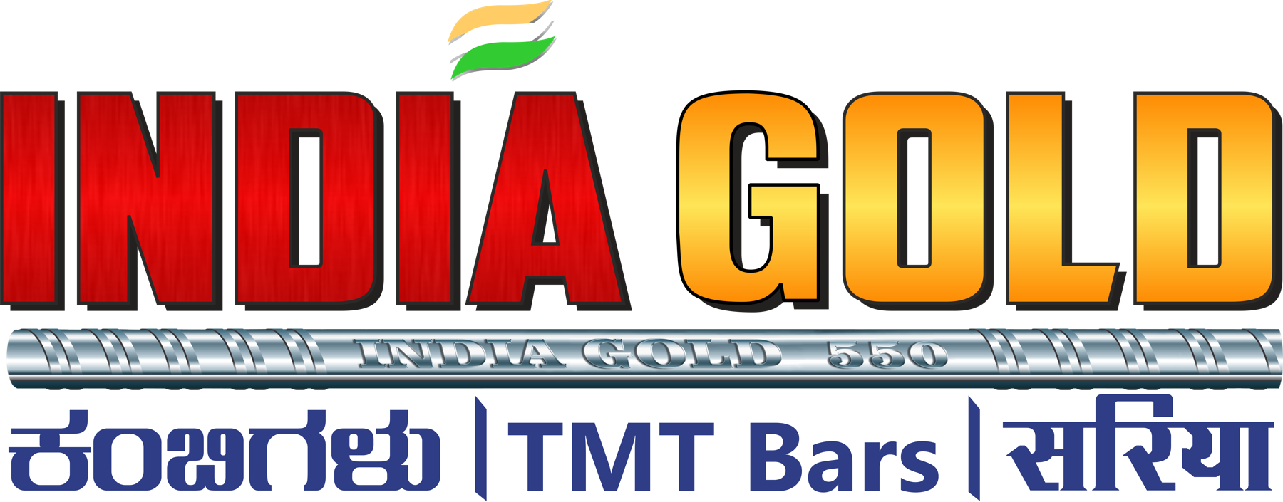 India Gold 550 TMT Bars